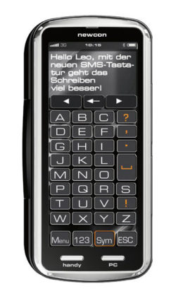 Constin Projekte: newcon mit SMS-Tastatur, entwickelt von Hans Constin
