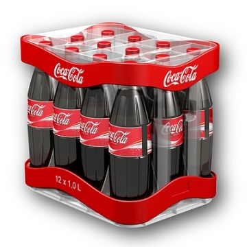 Getränkekasten, Produktdesign und Prototyping - CNC-Fraesteile von Constin, hier ein fotorealistisches Rendering aus SolidWorks des Getränkekastens aus Kunststoff im bekannten Rot, große Bild